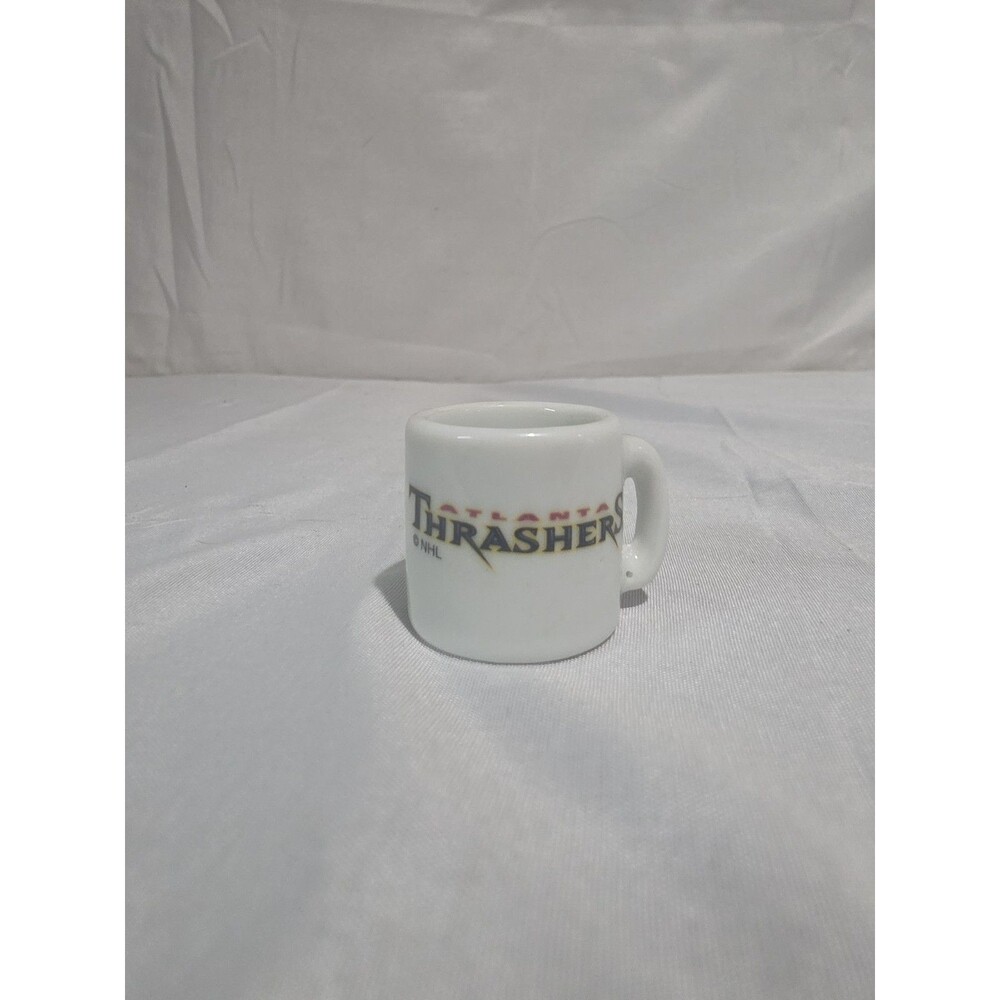 Vintage Atlanta Thrashers NHL Mini Porcelain Coffee Cup Mug, Hockey, 1.25" - Picture 2 of 3